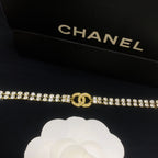 Double Crystal Diamond Adjustable Bracelet