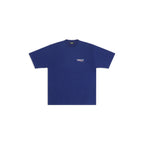Classic round collar cotton print t-shirt