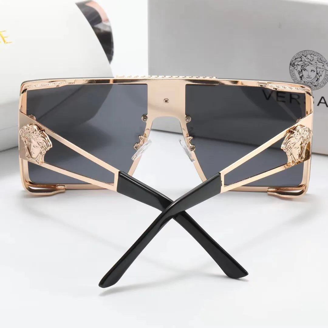 2026 New Fashion Oversized Metal Square HD Sunglasses