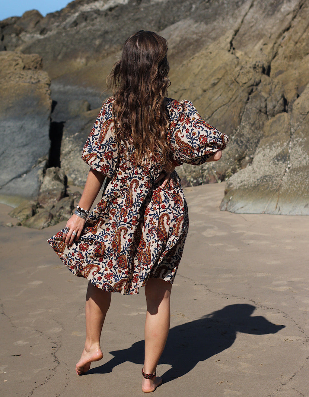 Neera Short Dress in Rani