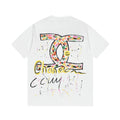 Colorful handmade graffiti t-shirt