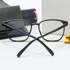 Transparent square frame glasses