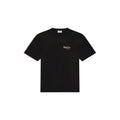 Classic round collar cotton print t-shirt