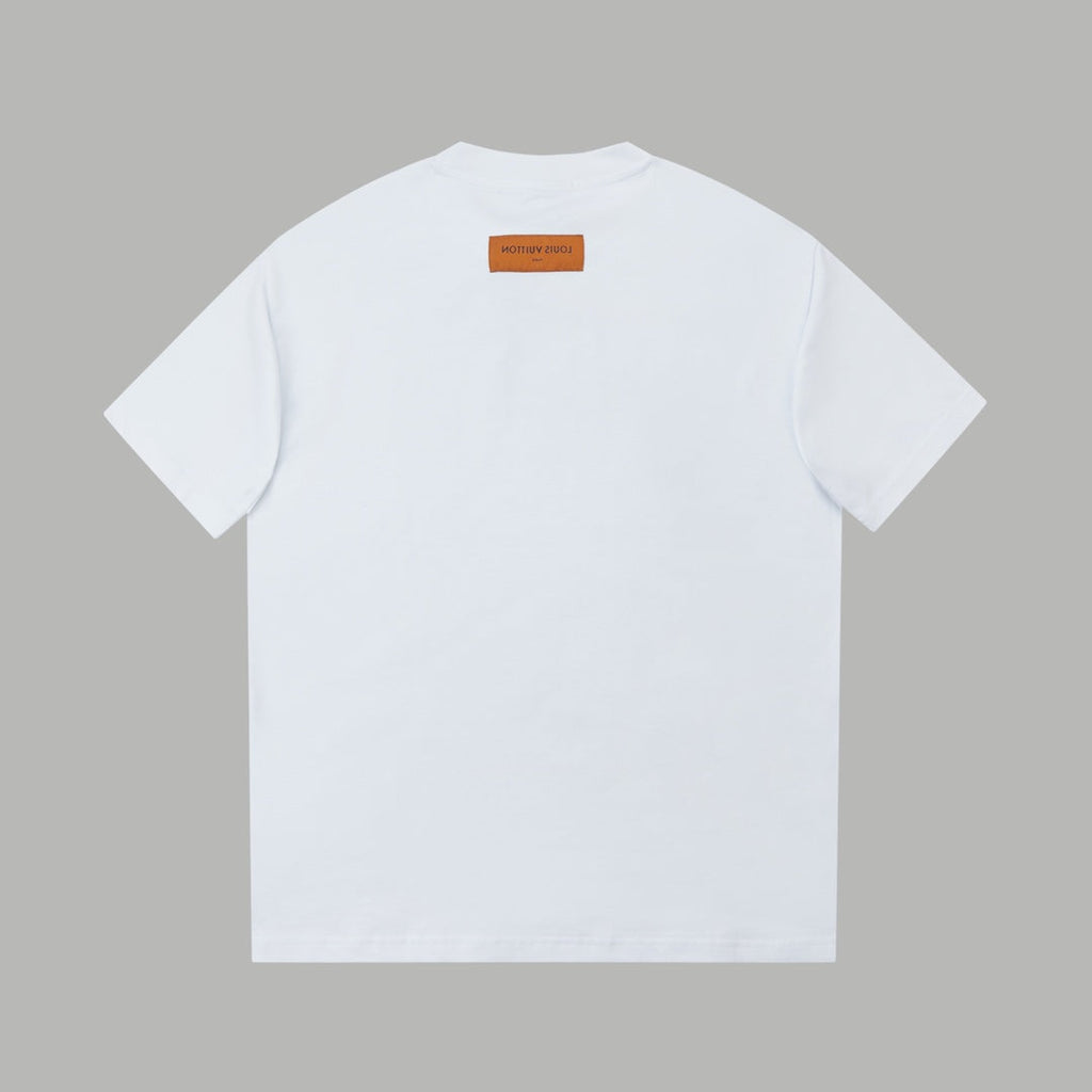 Simple letter printing t-shirt