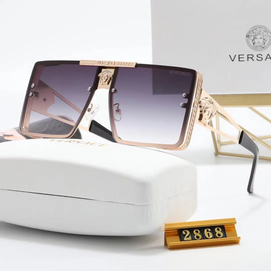 2026 New Fashion Oversized Metal Square HD Sunglasses