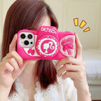 Lovely Pink Silicone Camera Case