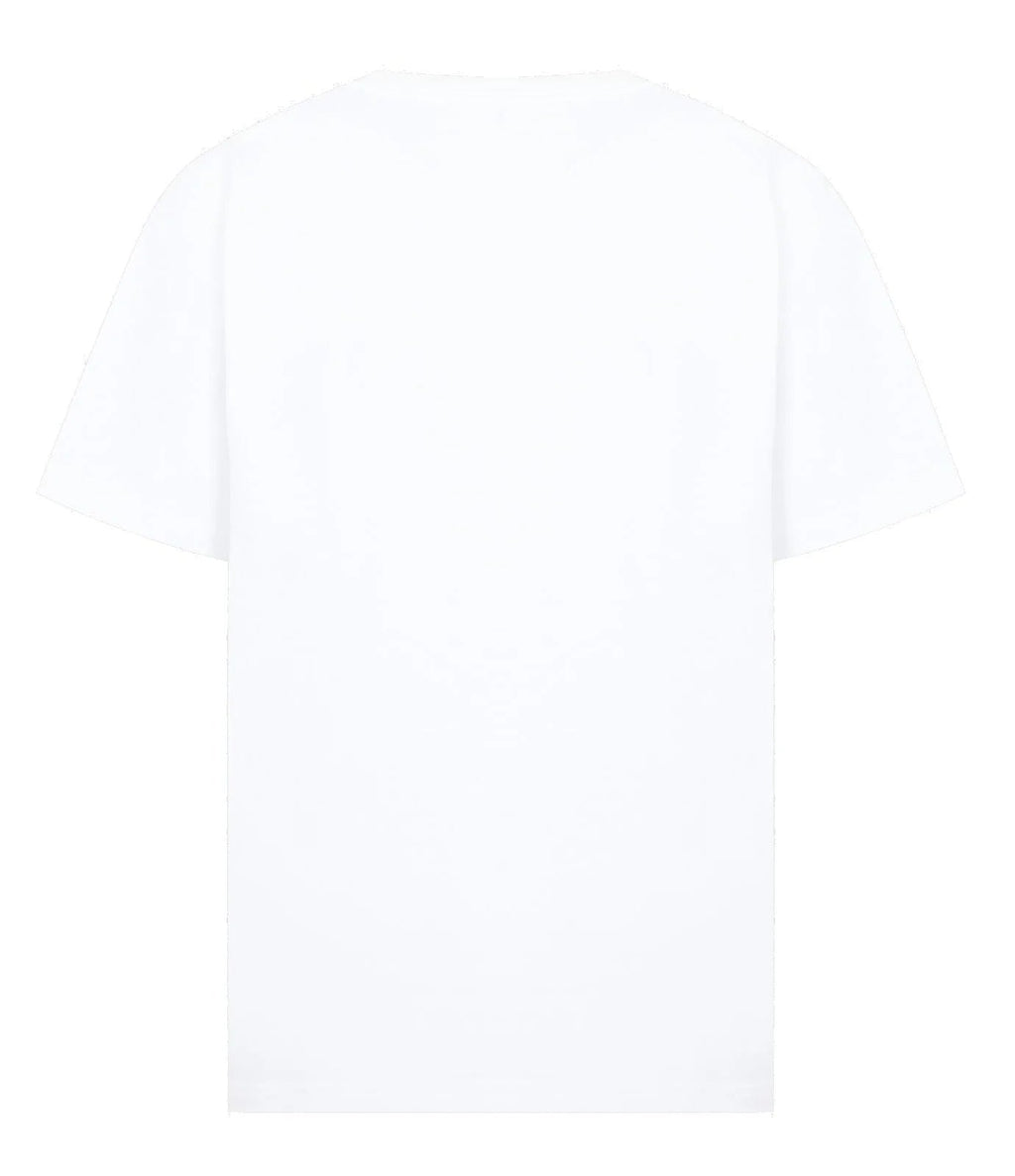 Rectangular Brand Print Crewneck T-Shirt