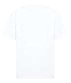 Rectangular Brand Print Crewneck T-Shirt
