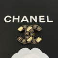 Vintage Logo brass brooch