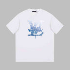 Blue Weird Print T-shirt