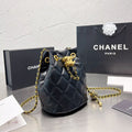Diamond Drawstring Bucket Bag