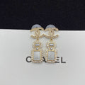 Elegant Perfume Bottle Pendant Earrings