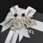 Vinyl Diamond Pearl Earrings