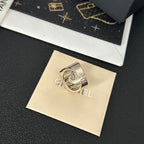 Vintage White Open Ring