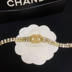 Double Crystal Diamond Adjustable Bracelet