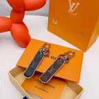 Leather Monogram Skateboard Keychain