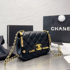 Lucky Charm Metal Monogram Leather Bag