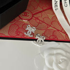 New Bow Knot Crystal Earrings