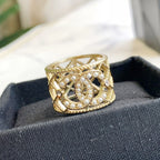 Grid Pearl Ring