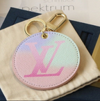 Gradient Purple Monogram Keychain