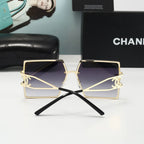 Retro Hollow Frame Sunglasses