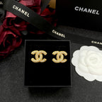 Golden Diamond Stud Earrings