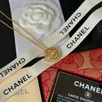 Diamond Flower Pendant Necklace