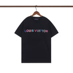 Irregular letter print T-shirt