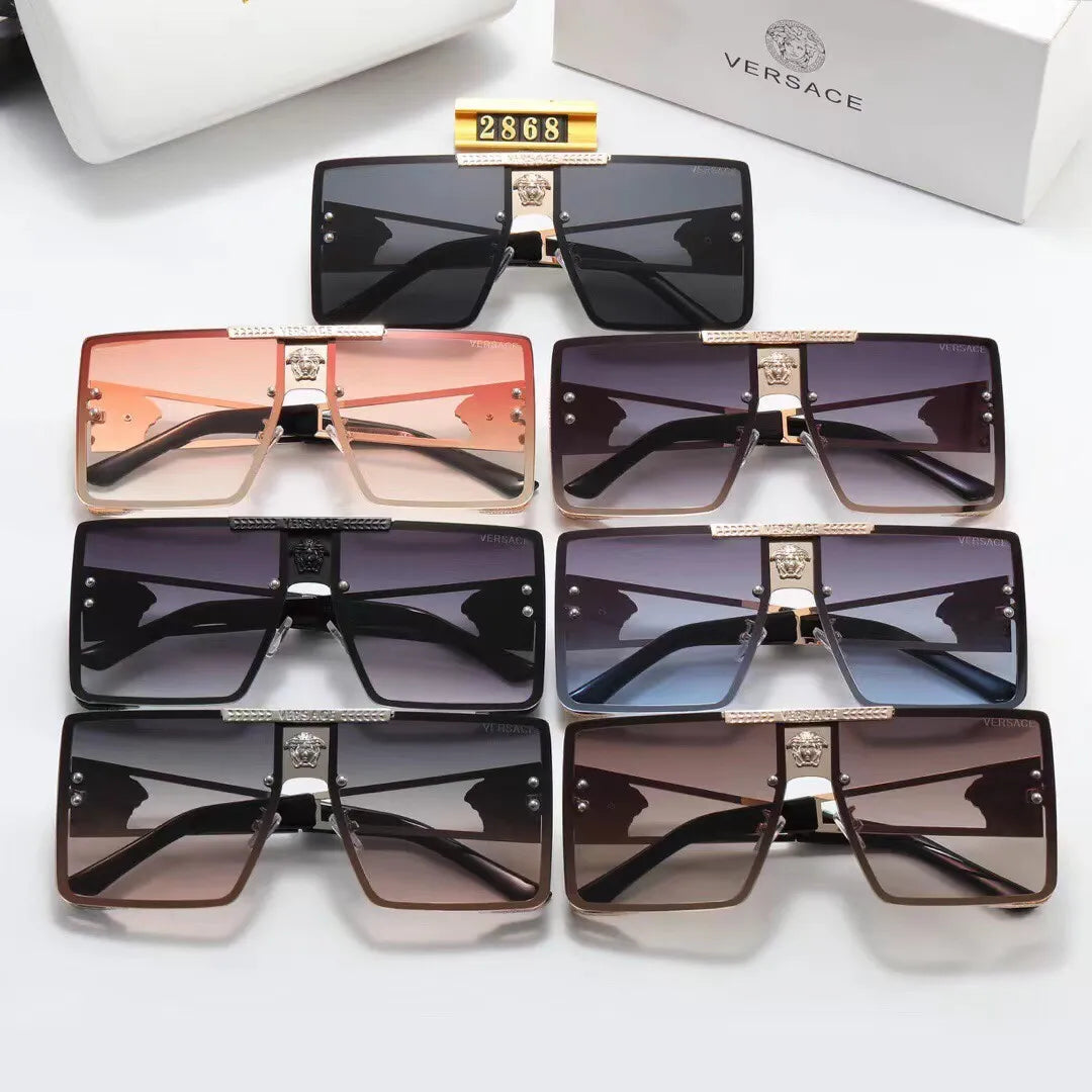 2026 New Fashion Oversized Metal Square HD Sunglasses