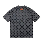 Classic pattern embossed T-shirt
