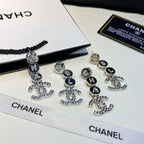 Letter Pendant Fashion Earrings