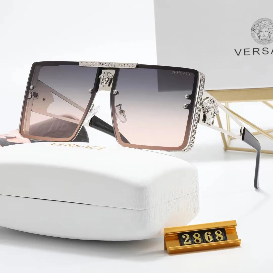 2026 New Fashion Oversized Metal Square HD Sunglasses