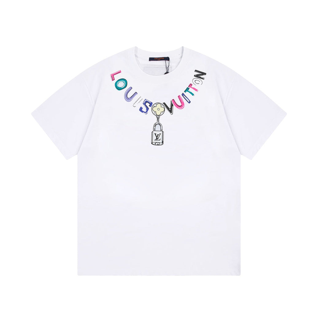 Colorful letters print t-shirt