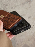 Luxurious leather coin purse case