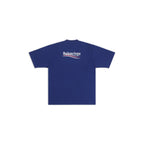 Classic round collar cotton print t-shirt