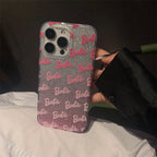 Gradient Glitter Bow Heart Diamond Case
