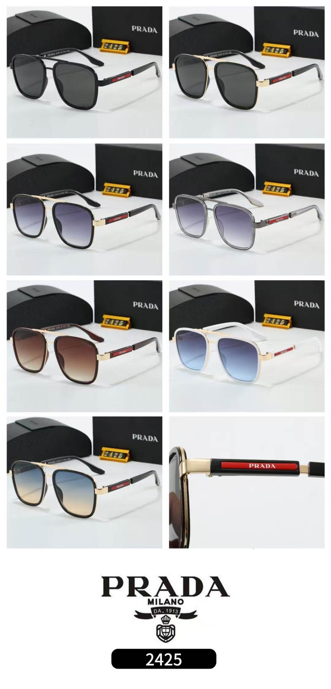 2026 New Fashion Two-tone metal sunglasses