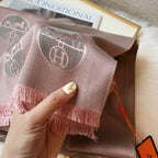H Premium Tencel Cotton Jacquard Scarf