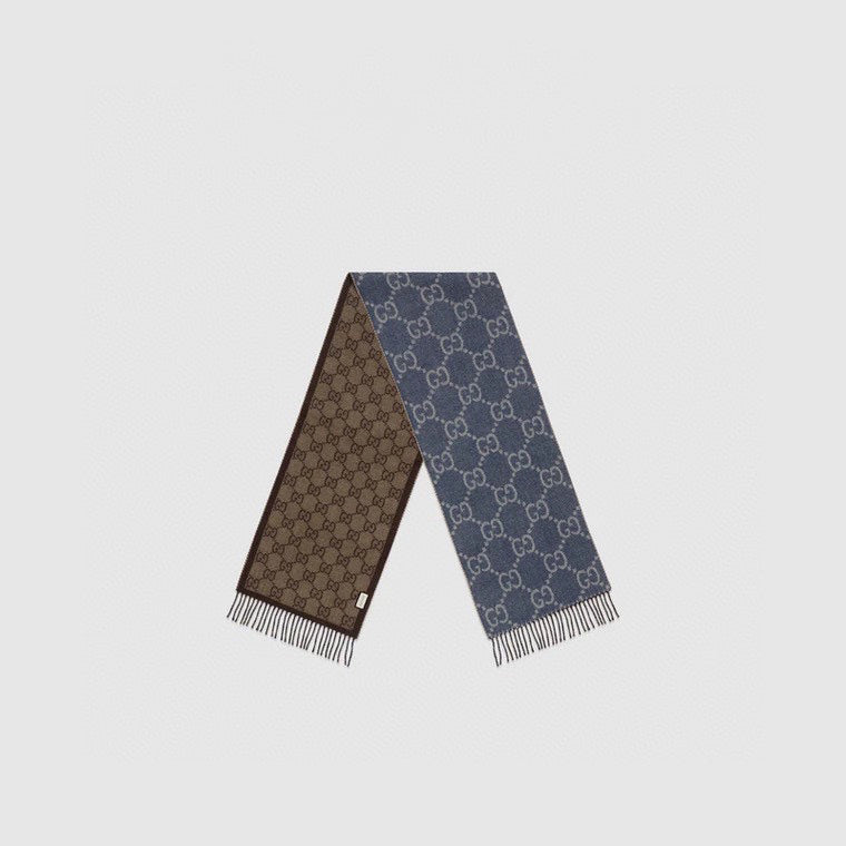 Double-Sided Two-Colors G Pattern Scarf