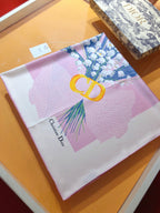Campanula Square Silk Scarf