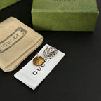 Asymmetrical Diamond Logo Stud Earrings