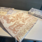 Forest Print Tassel Scarf