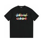Horizontal line printed T-shirt
