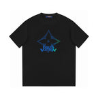 Four-pointed star print T-shirt