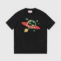 Cartoon Moon Print T-shirt