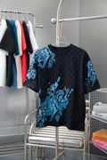 Flower Pattern Printed T-Shirt