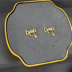 Fashion Letters Crystal Earrings