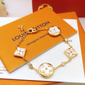 White Mother-Of-Pearl Flower Bracelet