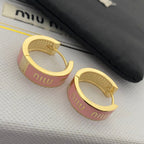 Cute Retro Multi-Color Hoop Earrings