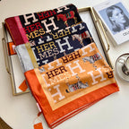 Double Sided Horse Pattern Silk Scarf